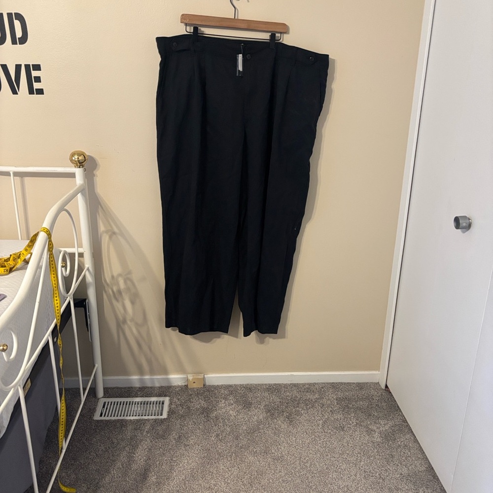 NWT Madewell The Plus Size Harlow Wide-Leg Linen/Cotton Blend Pants